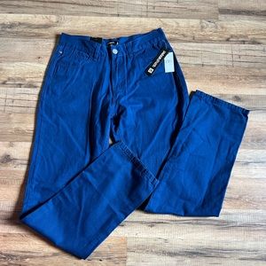 ocean current slim straight blue mens pants size 30x32